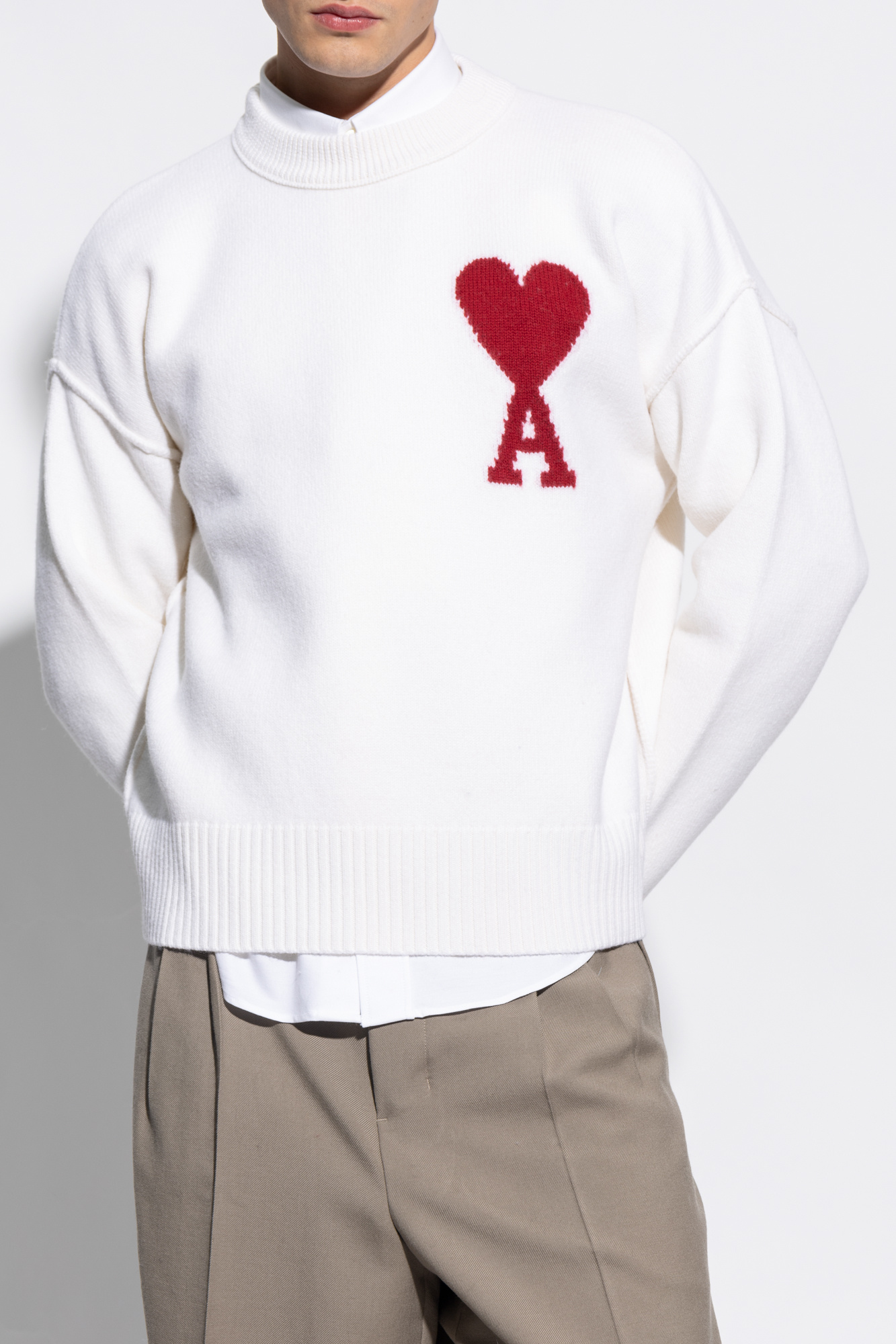 AMI ALEXANDRE MATTIUSSI Large Ami hotsell Logo Sweatshirt